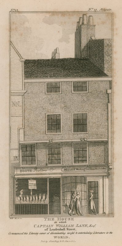 Leadenhall Street的William Lane esq船长开始了他的文学生涯 作者 英语学校