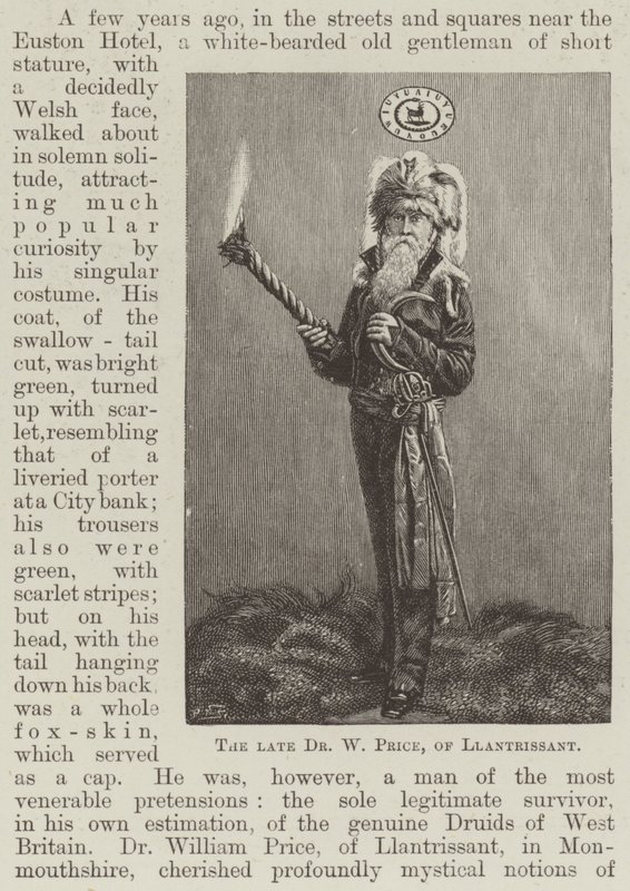 Llantrissant 已故的 W Price 博士（版画） 作者 英语学校