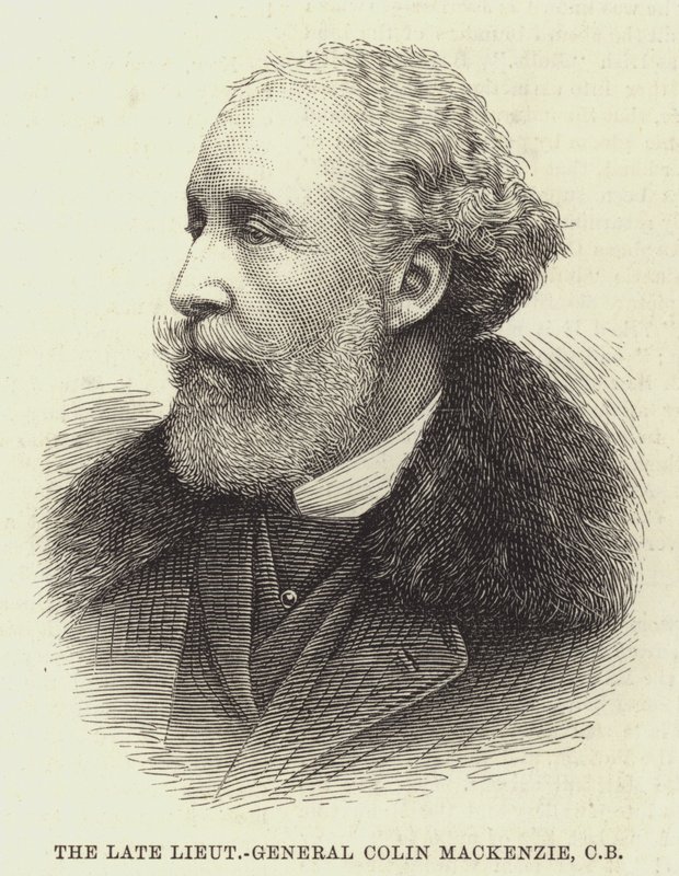 已故中将 Colin Mackenzie，CB（雕刻） 作者 英语学校