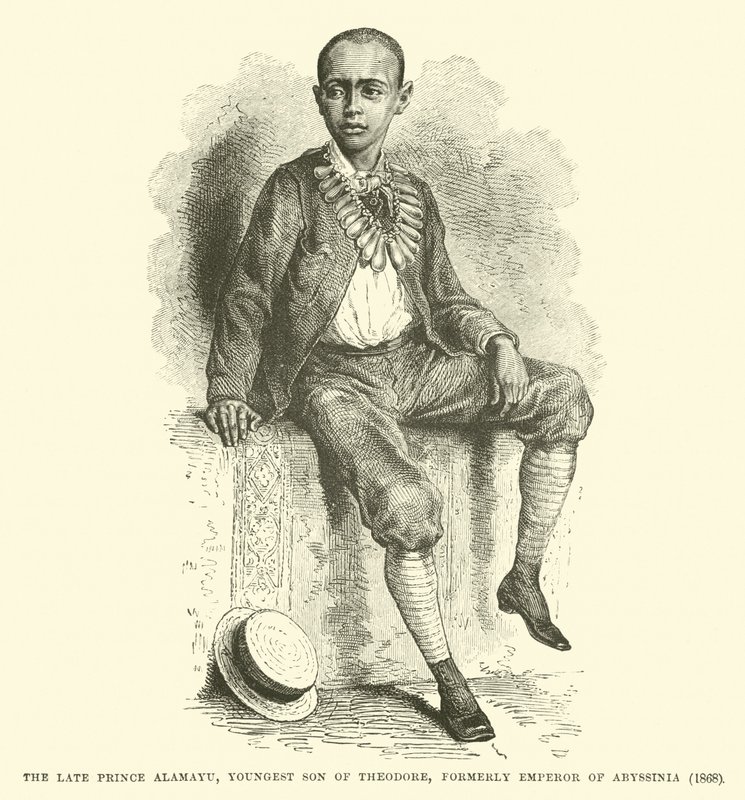 已故的阿拉玛豫王子，西奥多最小的儿子，1868年曾任阿比西尼亚皇帝 作者 英语学校