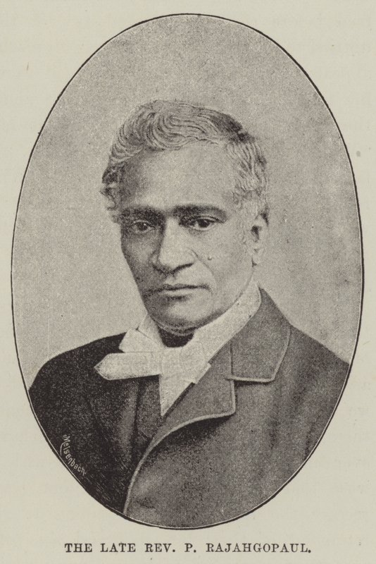 已故牧师P Rajahgopaul（雕刻）。 作者 英语学校