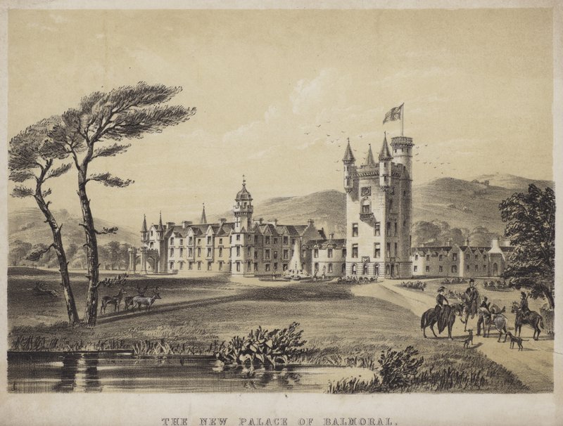 The new palace of Balmoral (coloured engraving) 作者 英语学校