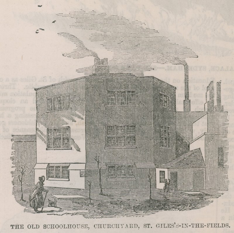 St Giless-in-the-Field墓地的旧校舍 作者 英语学校