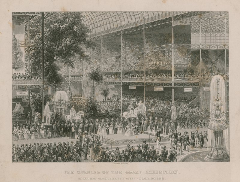 1851年5月1日，维多利亚女王最尊贵的陛下举办的大型展览开幕 作者 英语学校