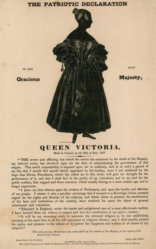 维多利亚女王陛下的爱国宣言，于1837年6月20日在议会召开 作者 英语学校