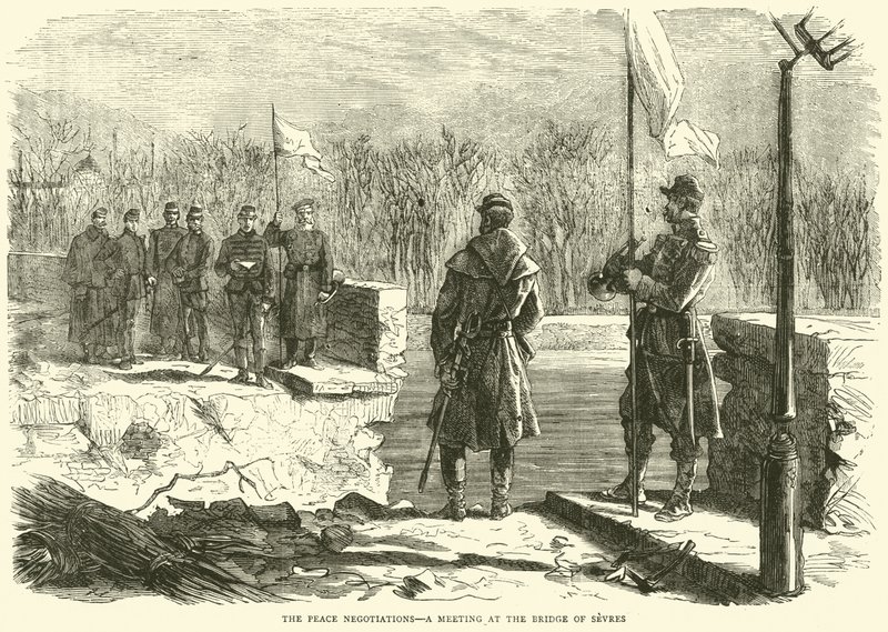 和平谈判，1870年10月在塞夫勒桥举行的一次会议 作者 英语学校