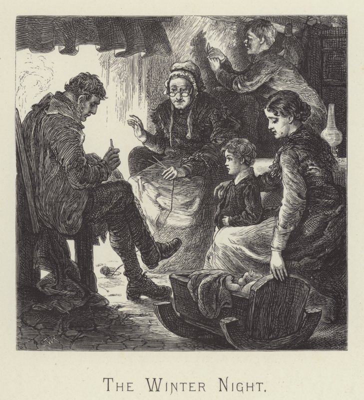 The winter night (engraving) 作者 英语学校