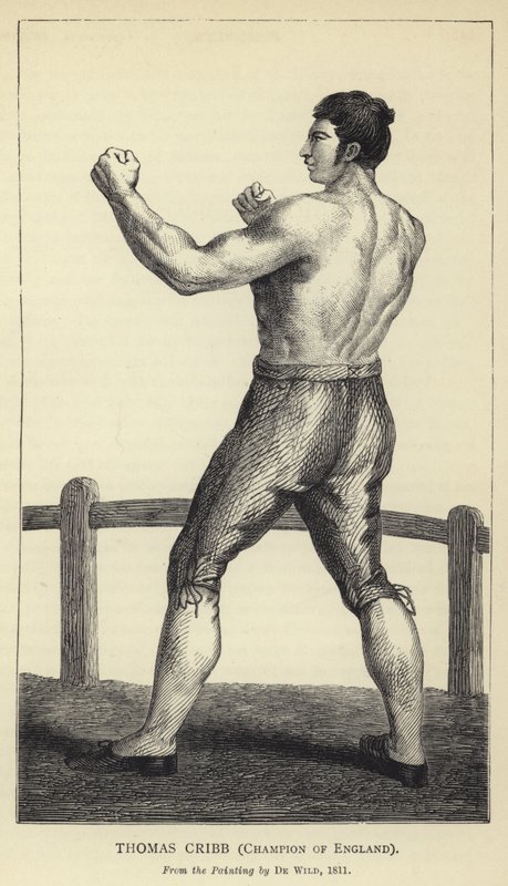 托马斯克里布，英格兰的冠军，来自De Wild的绘画，1811年 作者 英语学校