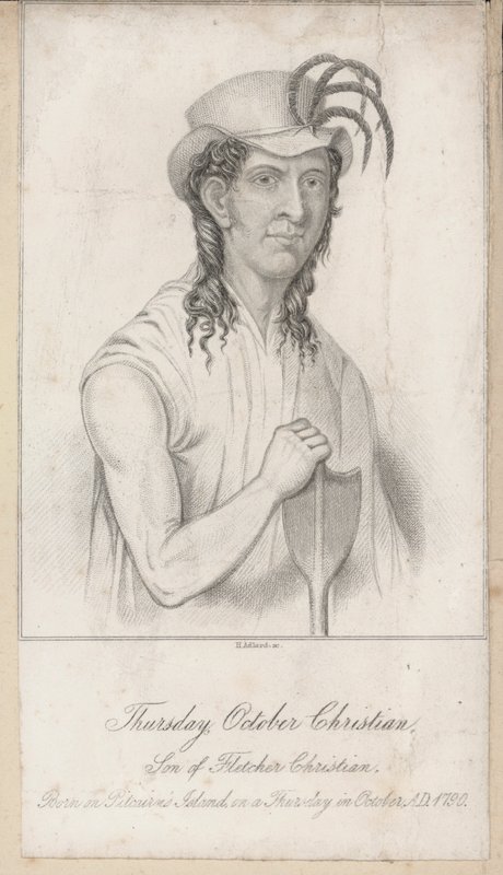 Thursday October Christian, son of Fletcher Christian (engraving) 作者 英语学校