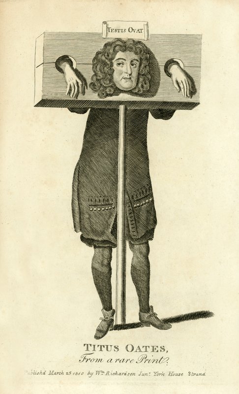 Titus Oates，颈手枷 作者 英语学校