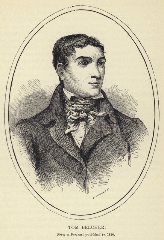 Tom Belcher，发表于1810年的肖像画 作者 英语学校