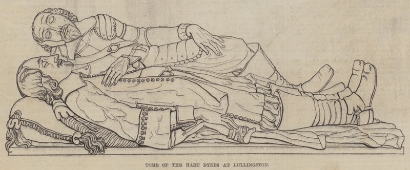 Tomb of the Hart Dykes at Lullingston (engraving) 作者 英语学校