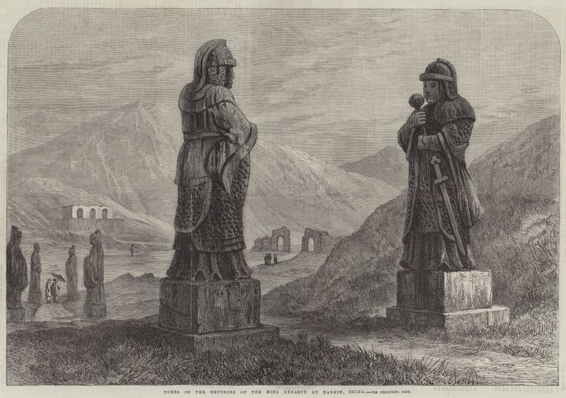 中国南京明代皇帝陵墓（版画） 作者 英语学校