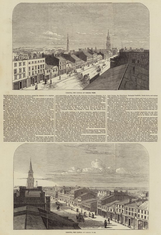 Toronto, the Capital of Canada West (engraving) 作者 英语学校