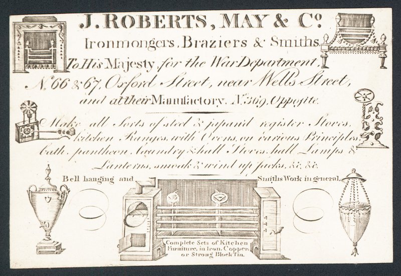 贸易卡，J Roberts，May＆Co 作者 英语学校
