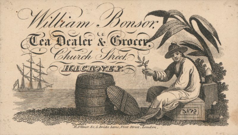 交易卡，William Bonsor 作者 英语学校