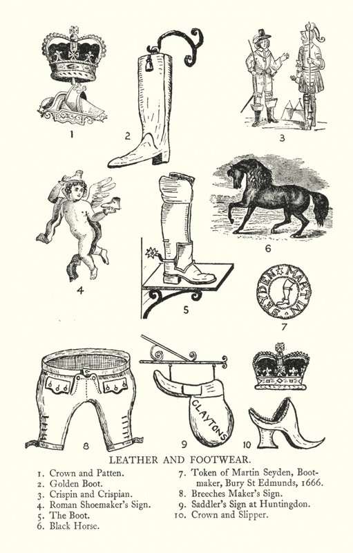 Trade signs: Leather and Footwear (litho) 作者 英语学校