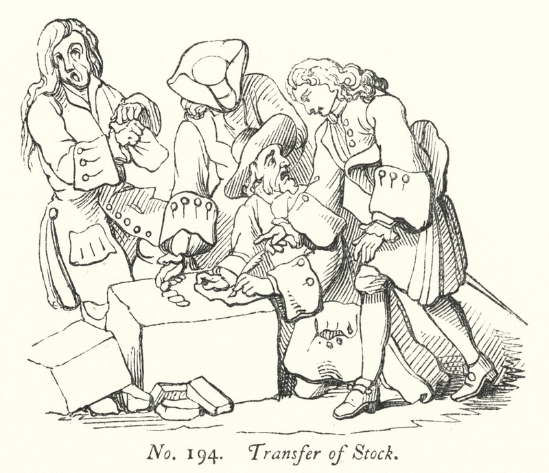 Transfer of Stock (engraving) 作者 英语学校