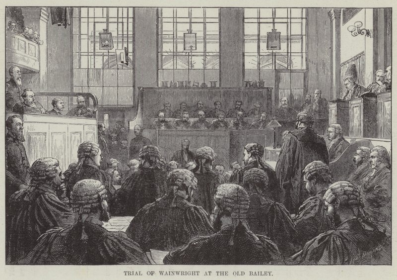 Trial of Wainwright at the Old Bailey (engraving) 作者 英语学校