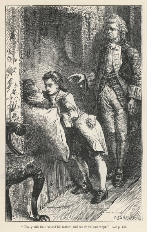 Tristram Shandy, The Death Of Le Fevre（雕刻）。 作者 英语学校