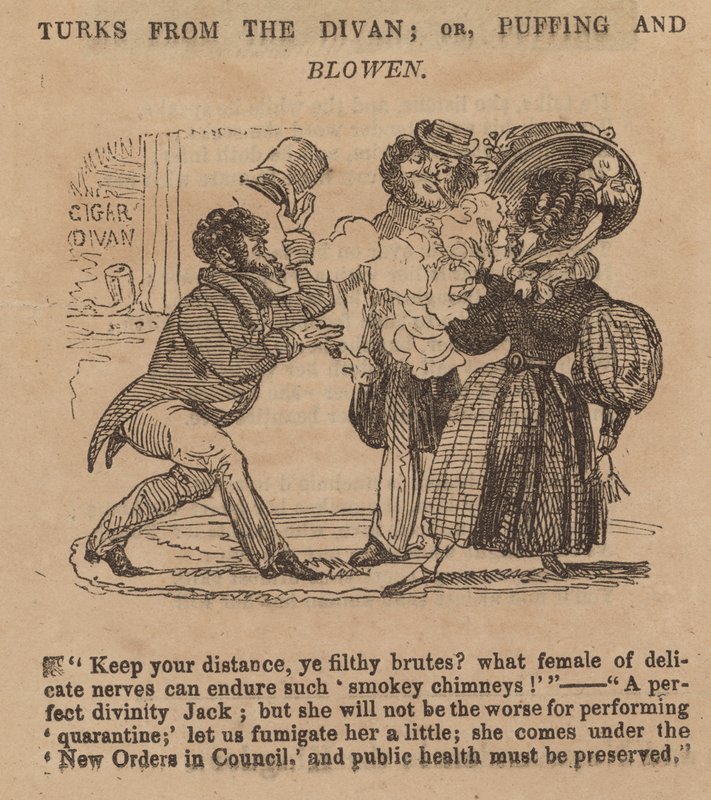来自Divan的土耳其人;或者，Puffing和Blowen;动画片 作者 英语学校