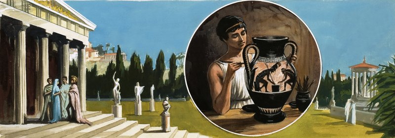 关于古代文物的身份不明的蒙太奇 作者 英语学校