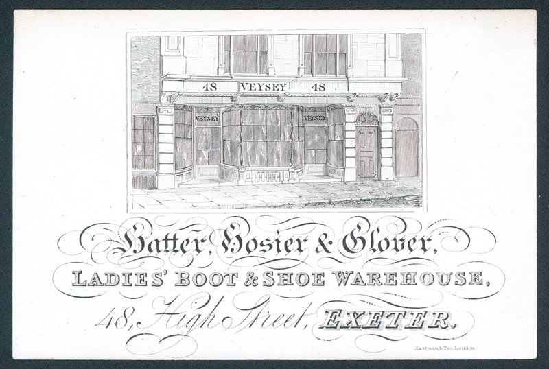 Veysey，帽匠，hosier＆glover，外贸卡 作者 英语学校