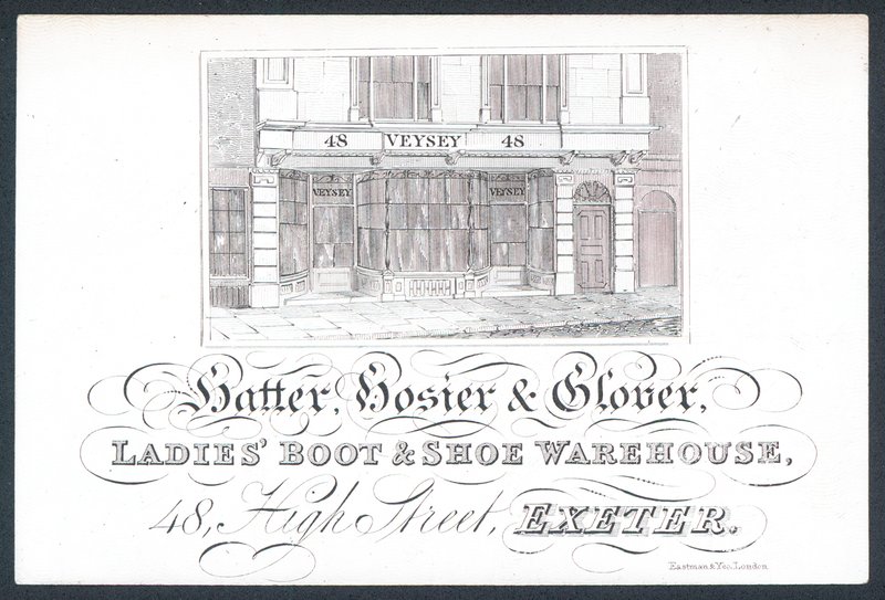 Veysey，帽匠，hosier＆glover，外贸卡 作者 英语学校