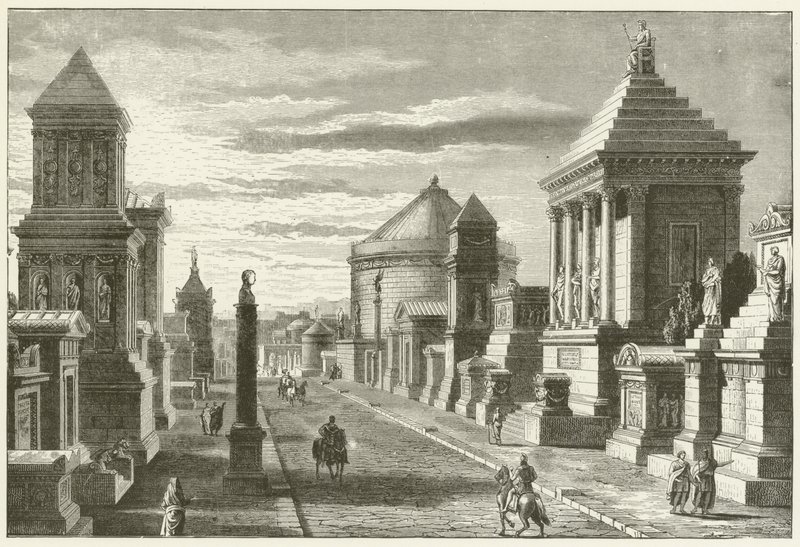 Via Appia，罗马附近 作者 英语学校