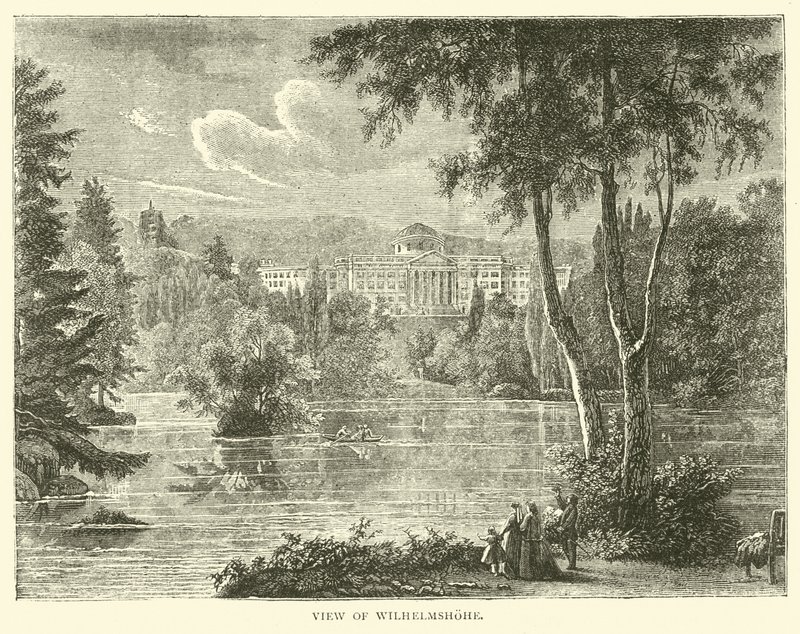 观点的Wilhelmshohe，1870年9月 作者 英语学校