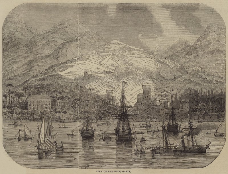 View of the Mole, Gaeta (engraving) 作者 英语学校
