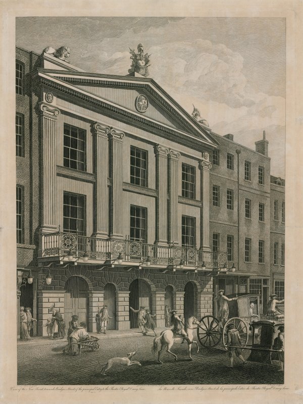 查看新阵线，朝向Bridges Street，进入Theatre Royal Drury Lane的主要入口 作者 英语学校