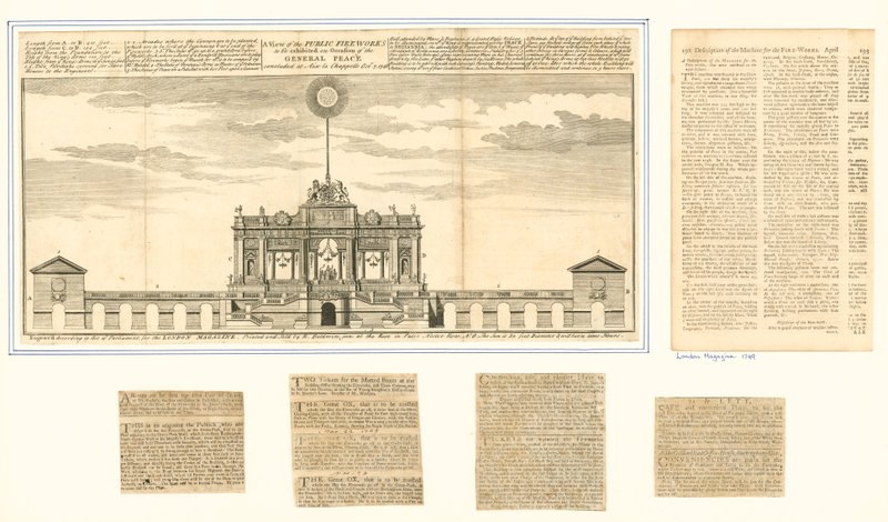 Aix La Chapelle 1749年和平公共烟花的视图 作者 英语学校