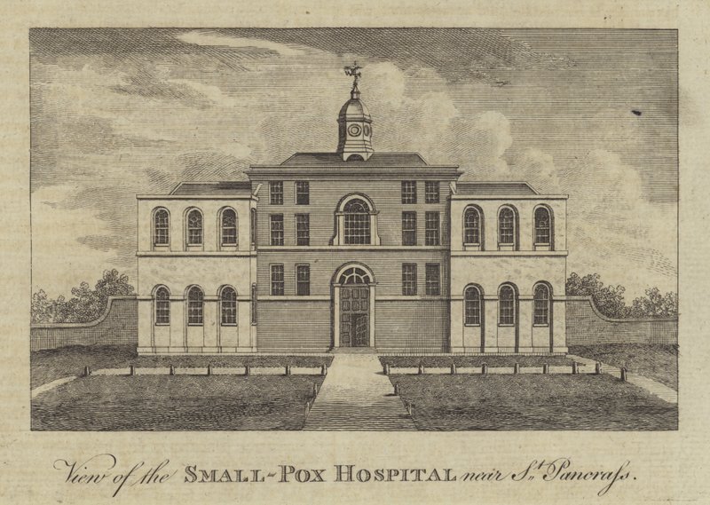 View of the Smallpox Hospital, near St Pancras, London (engraving) 作者 英语学校