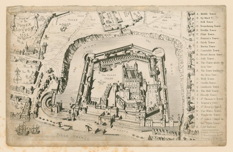 伦敦塔的看法在1553年 作者 英语学校