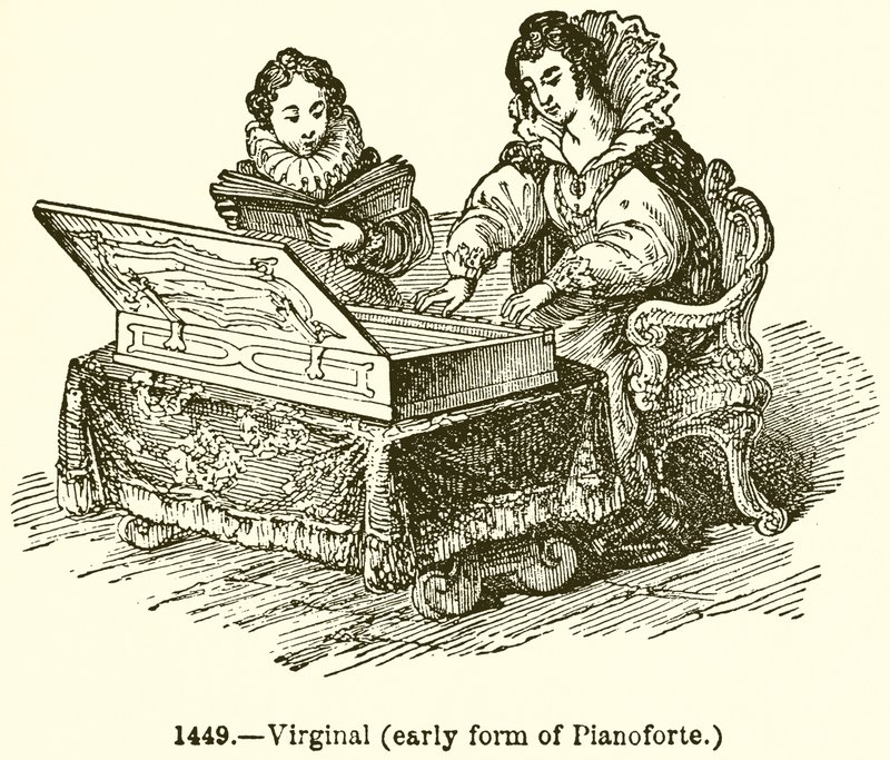 Virginal（Planoforte的早期形式） 作者 英语学校