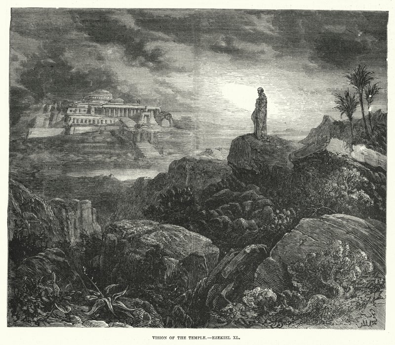 Vision of the Temple, Ezekiel XL (engraving) 作者 英语学校