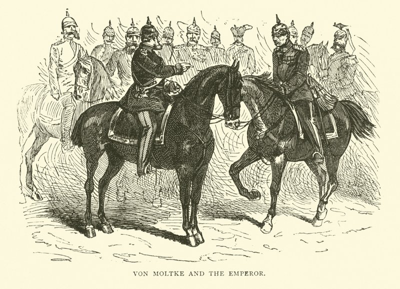 Von Moltke和皇帝，1871年1月 作者 英语学校