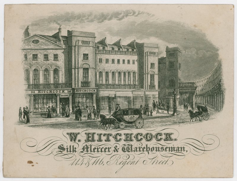 W Hitchcock，交易卡 作者 英语学校