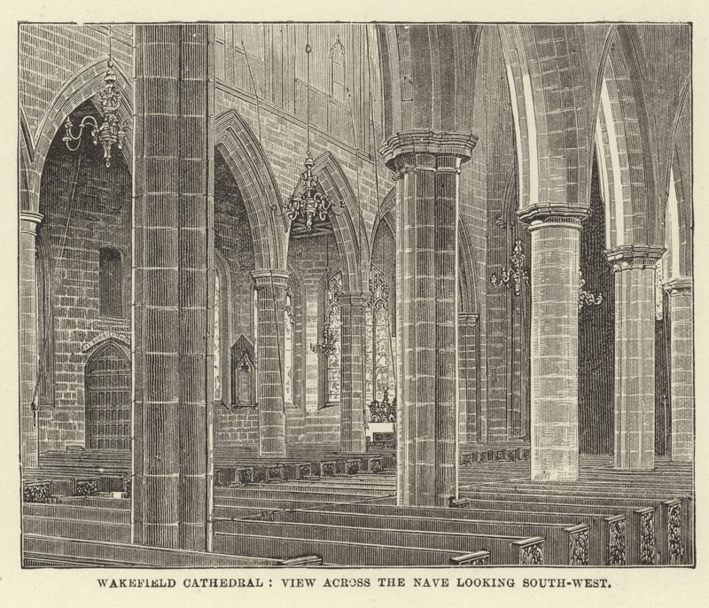 韦克菲尔德大教堂（Wakefield Cathedral），俯瞰西南方向的教堂 作者 英语学校