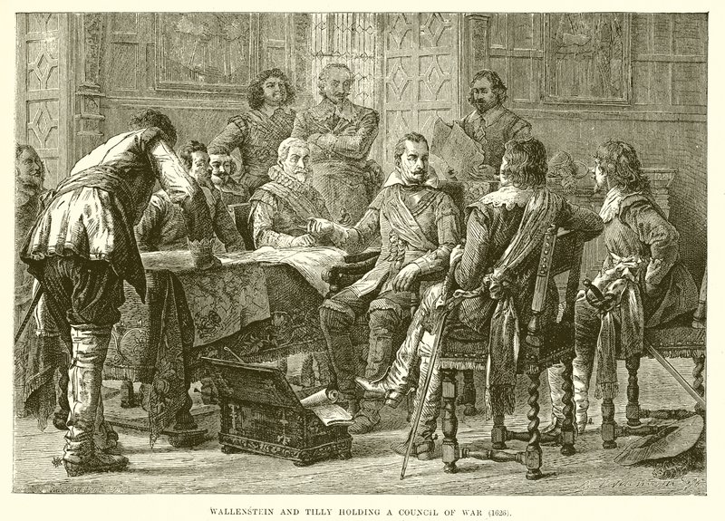 Wallenstein和Tilly担任战争委员会（1626） 作者 英语学校