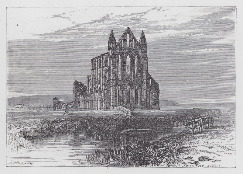 Whitby Abbey (engraving) 作者 英语学校