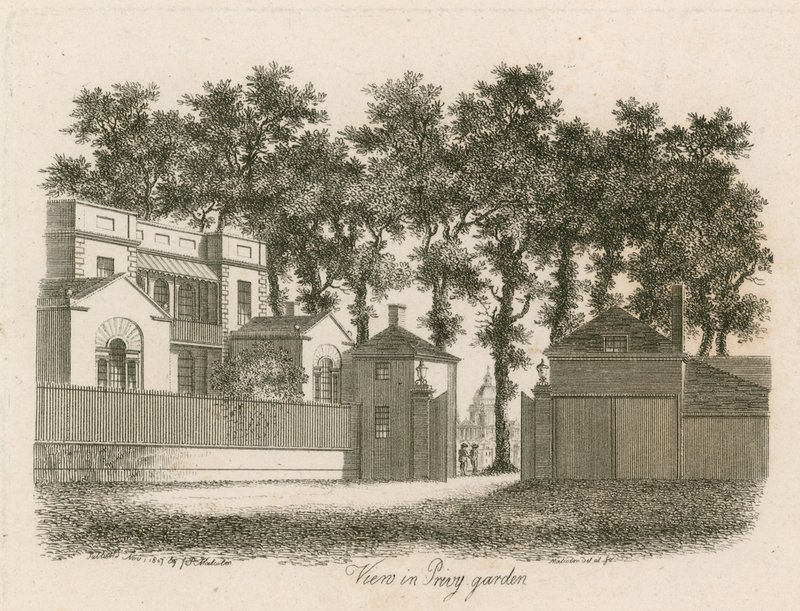 白宫法院或院子，Vanbrugh House，于1898年拆除 作者 英语学校