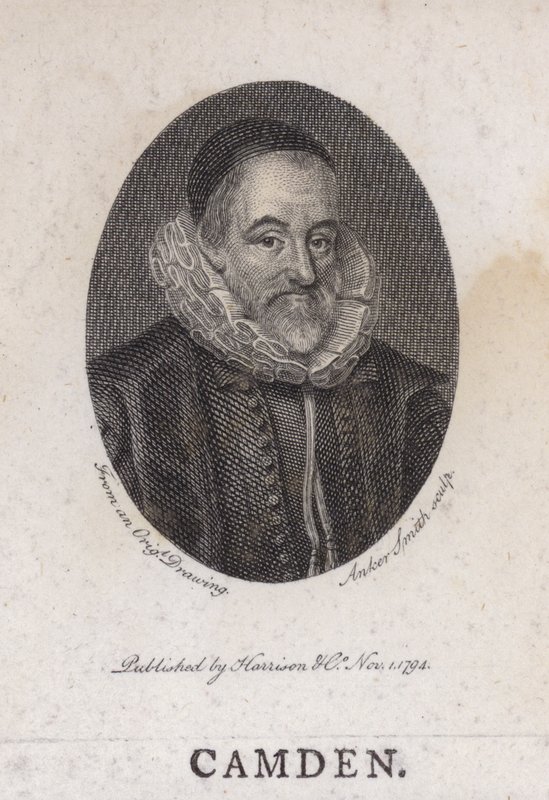威廉·卡姆登 (William Camden)，英国古物学家、历史学家和地理学家（版画） 作者 英语学校