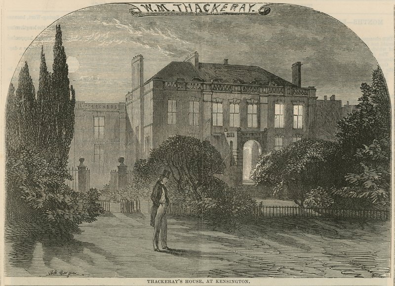 William Makepeace Thackerays在伦敦肯辛顿的房子 作者 英语学校