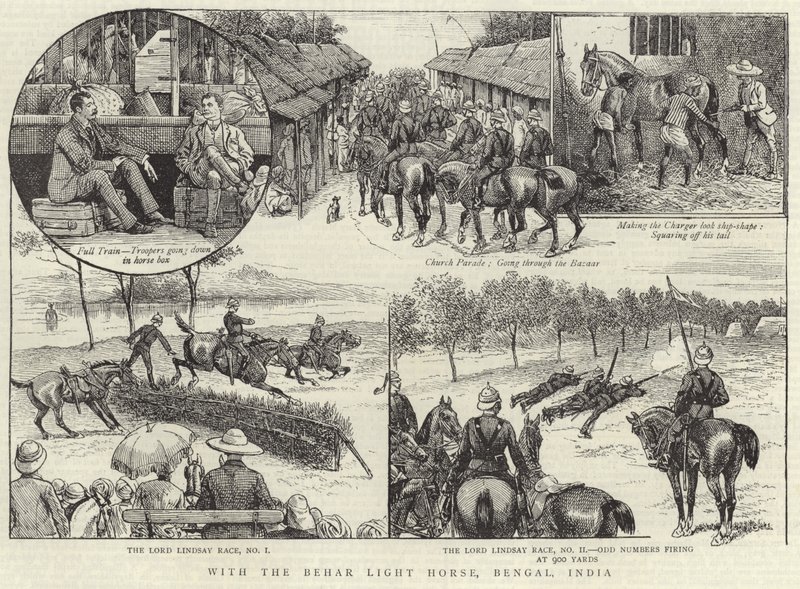 在孟加拉的Behar Light Horse 作者 英语学校