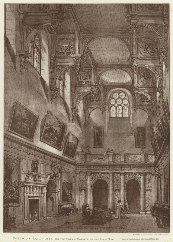 Wollaton Hall, Notts (litho) 作者 英语学校