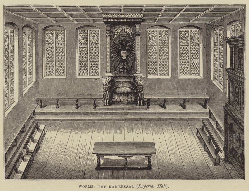 沃尔姆斯，帝国大厅（雕刻）（Kaisersaal 作者 英语学校
