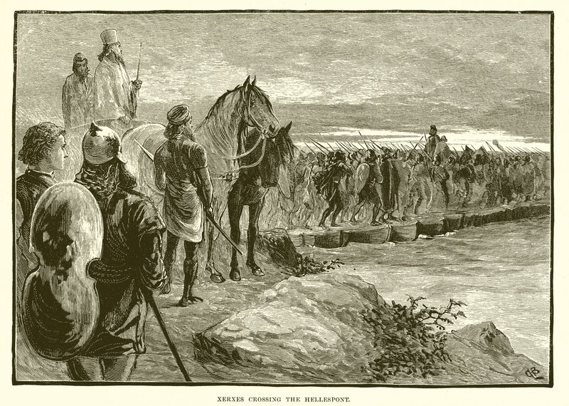 Xerxes越过Hellespont 作者 英语学校