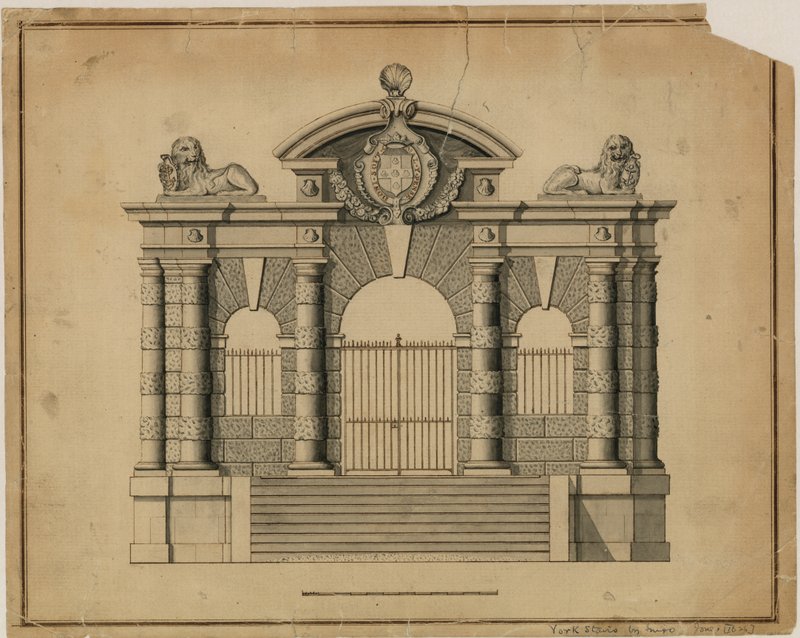 约克楼梯由Inigo Jones，c 1626 作者 英语学校